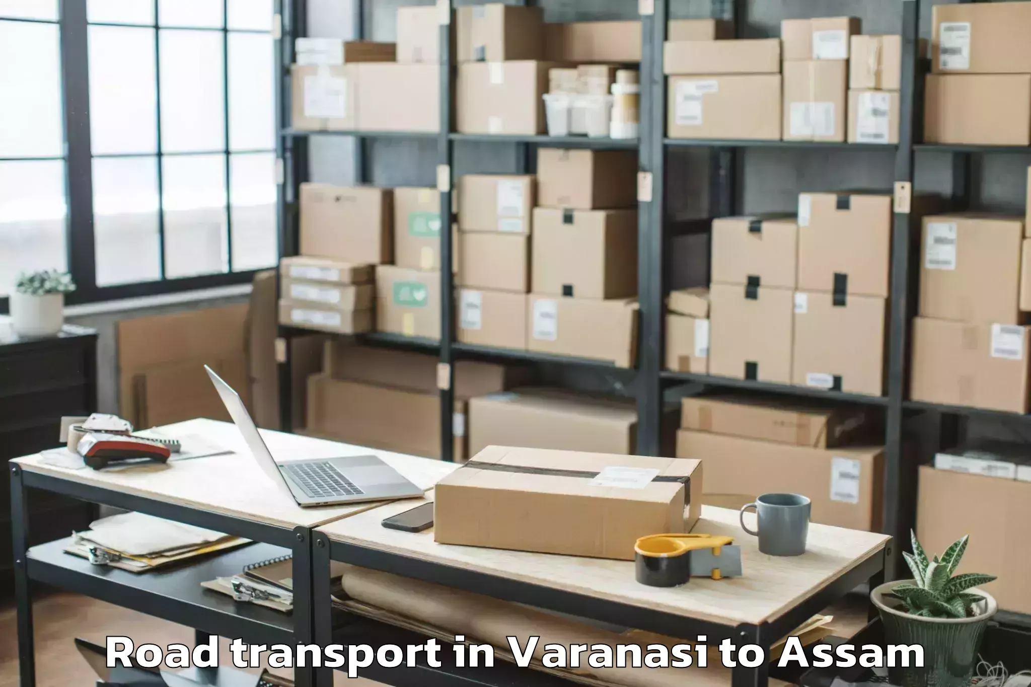 Professional Varanasi to Kharupetia Road Transport